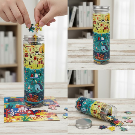 Tube Jigsaw Puzzle (210 Pieces) – Fun, Creative & Educational Puzzle Game for All Ages