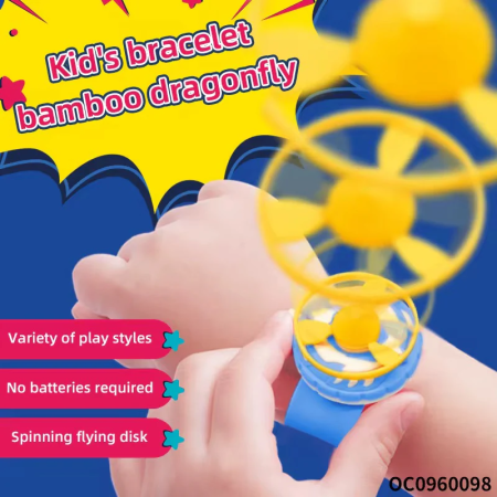 Disc Launcher Band Game – Fun Outdoor Flying Disc Toy for Kids with Slap Bracelet Launcher