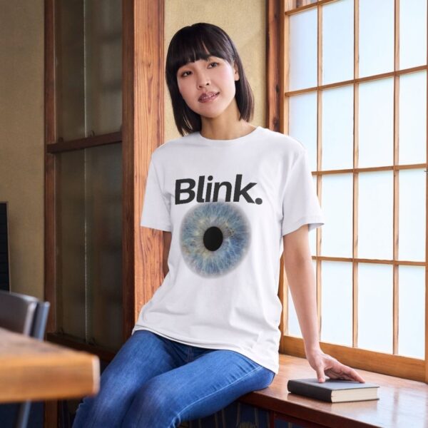 Women's White Regular Cotton T-Shirt – Round Neck – Blink White - Image 2