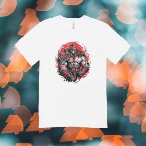 Red Warrior – Regular Cotton T-Shirt (New & Fresh Design) | Men & Women | Black & White