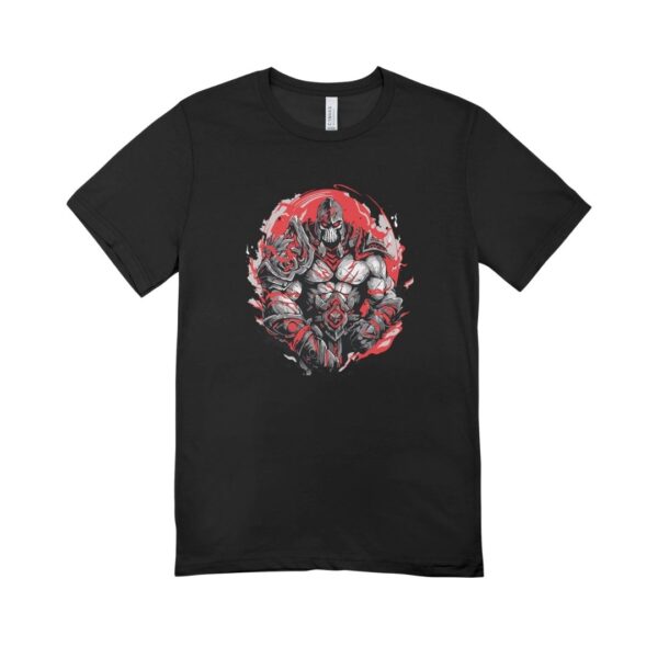Red Warrior – Regular Cotton T-Shirt (New & Fresh Design) | Men & Women | Black & White - Image 3